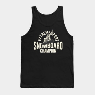 Snowboard Extreme Sport Champion Tank Top